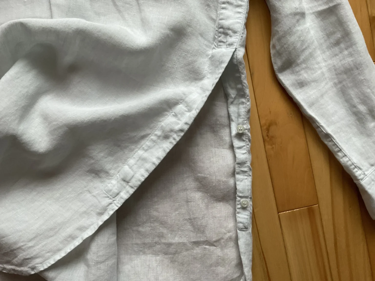 Image for Blouse tunique lin marque White label