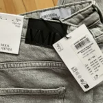 Thumbnail for Jeans gris verso mode jambe droite