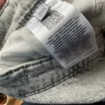 Thumbnail for Jeans gris verso mode jambe droite