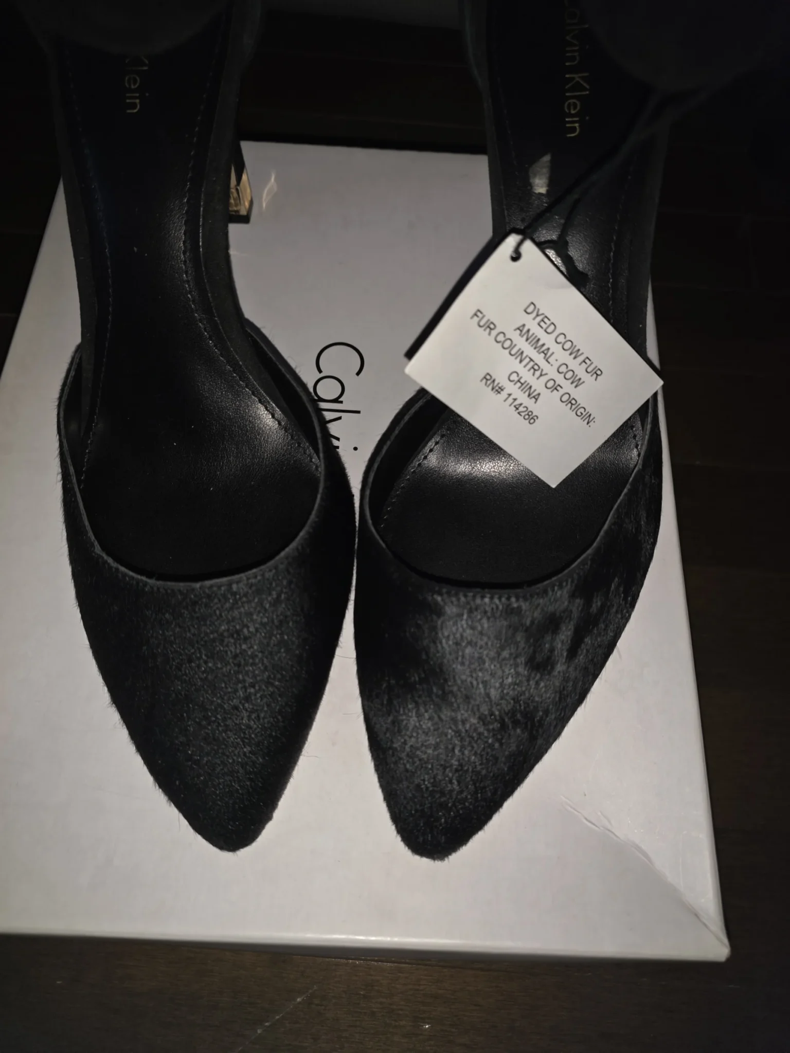 Image for Escarpins Calvin Klein en cuir de vache