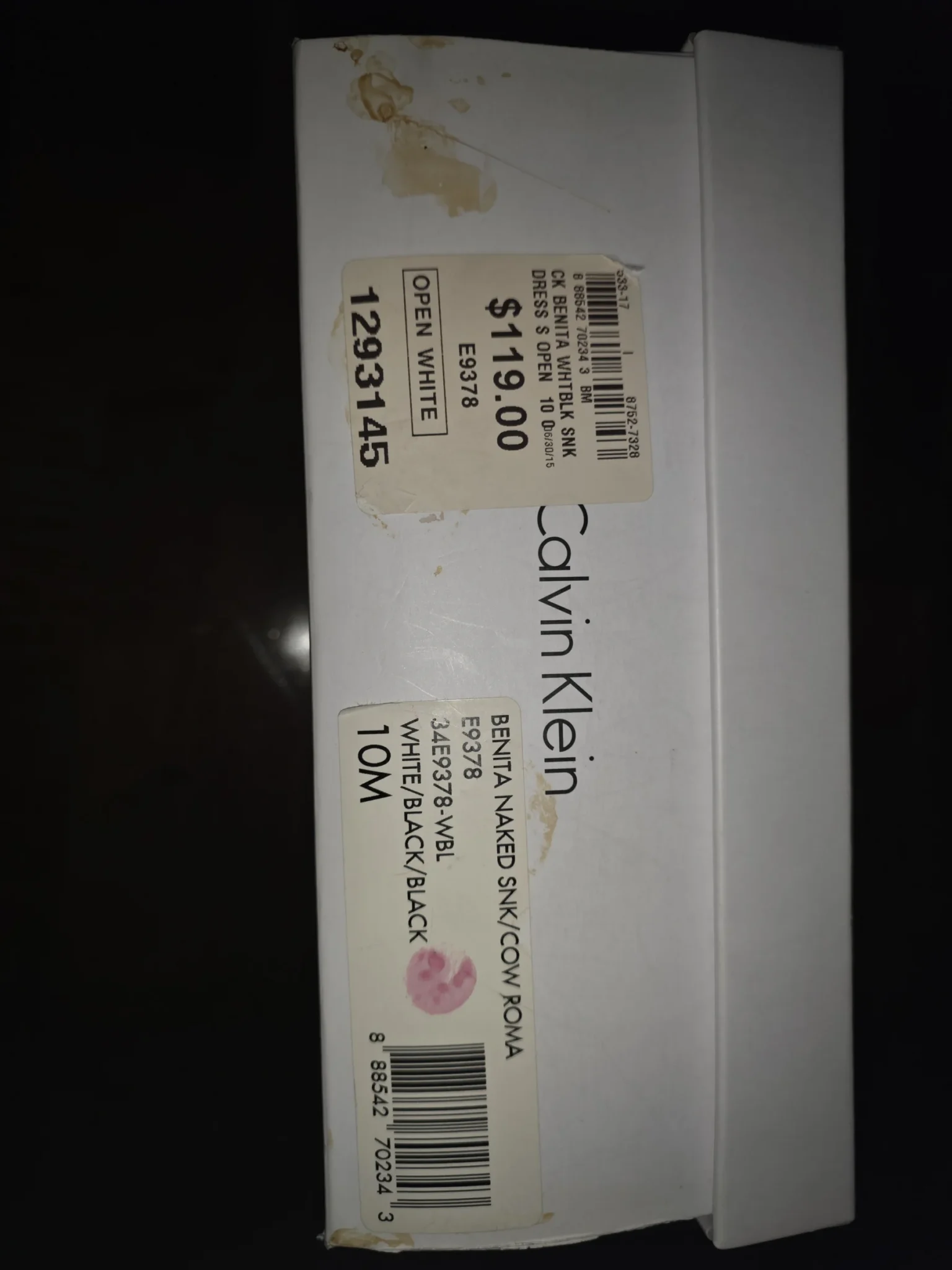Image for Escarpins Calvin Klein en cuir de vache