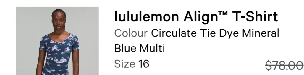 Image for Lululemon Align Top