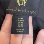 Thumbnail for HOUSE OF HARLOW Double-breasted sequinned blazer in Champagne, size M, evening glamour