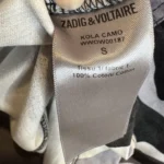 Thumbnail for Zadig & Voltaire Black and Grey Kola Camo Jacket, Women’s Size Small