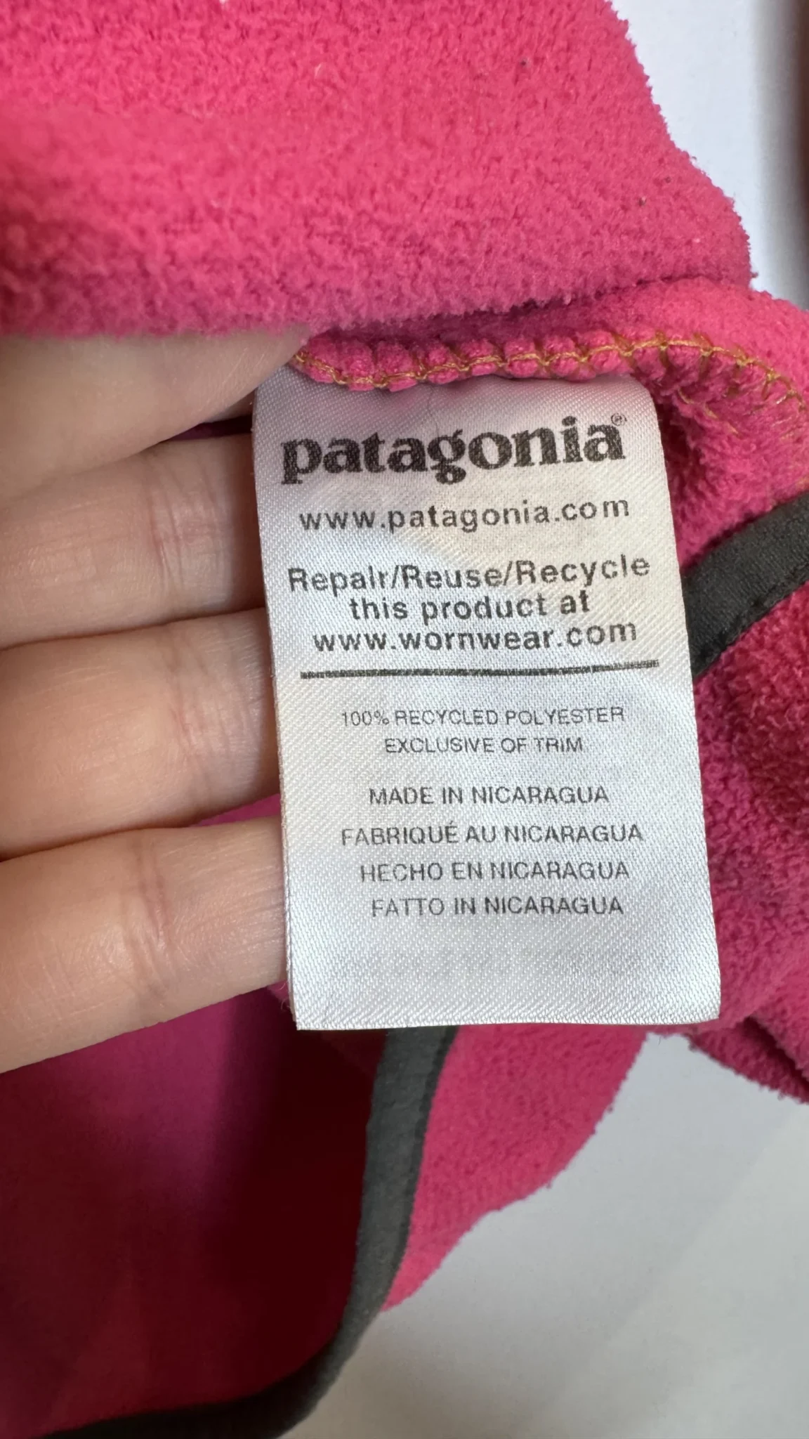 Image for Patagonia Men’s Two-Tone micro D Snap-T Fleece Pullover, Mustard Pink, size L