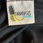 Thumbnail for ANANAS AND BANANAS - Débardeur-Tunique Noir Imprimé Flamant Rose Boho Asymétrique Medium