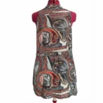 Thumbnail for Débardeur sans manches Tunique Bohème Paisley Rouge Noir Sangle Boucle Style Boho Medium