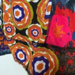 Thumbnail for SAN FRANCISCO - Haut Tunic  Col Bénitier Multicolore Imprimé Rétro Patchwork Style Boho - Large