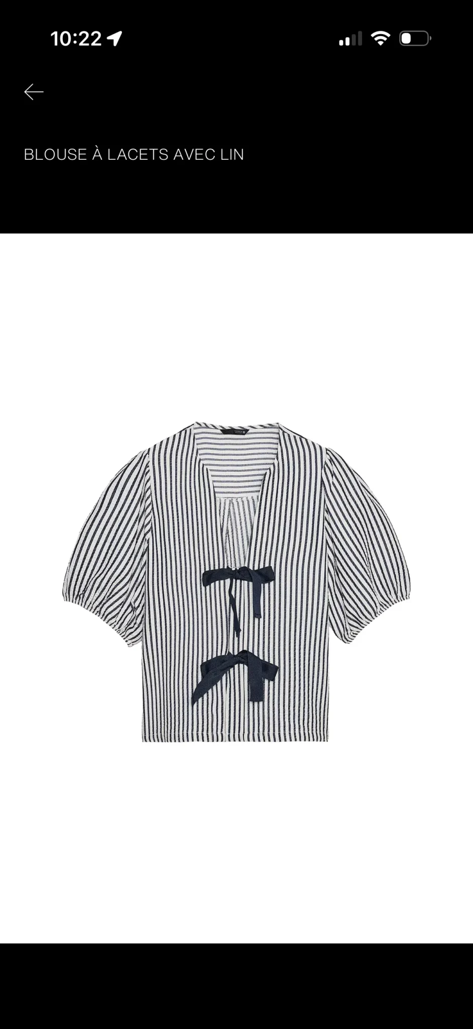 Featured image for Blouse à lacet