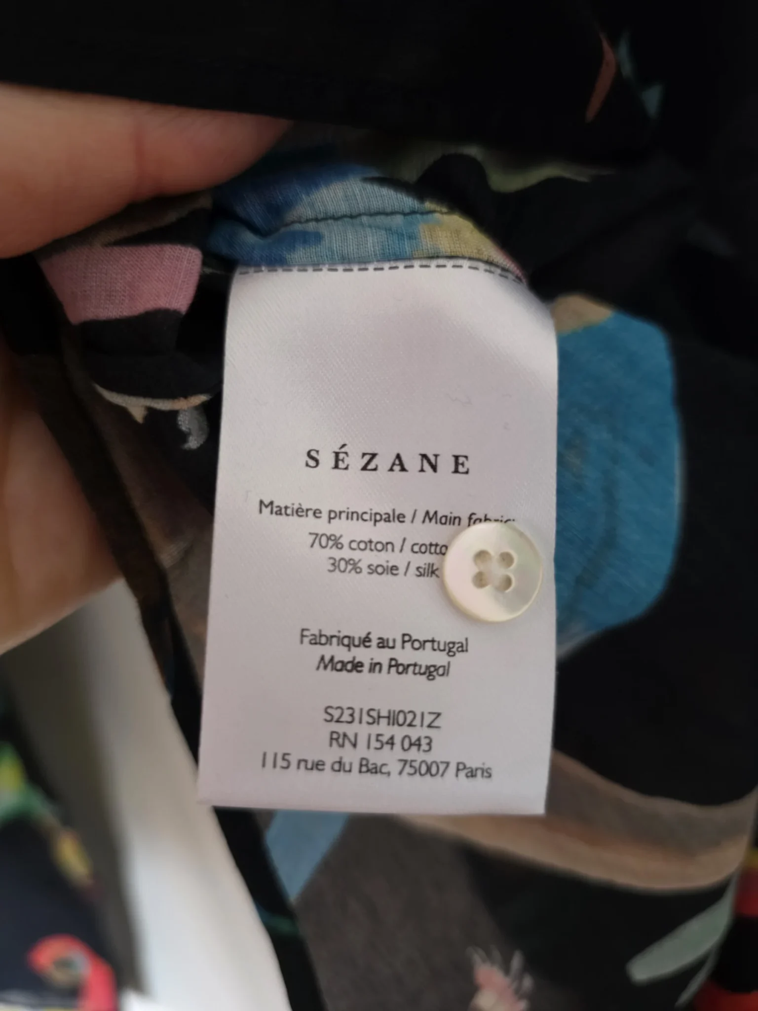 Image for Chemise Sézane x G.Kero soie et coton