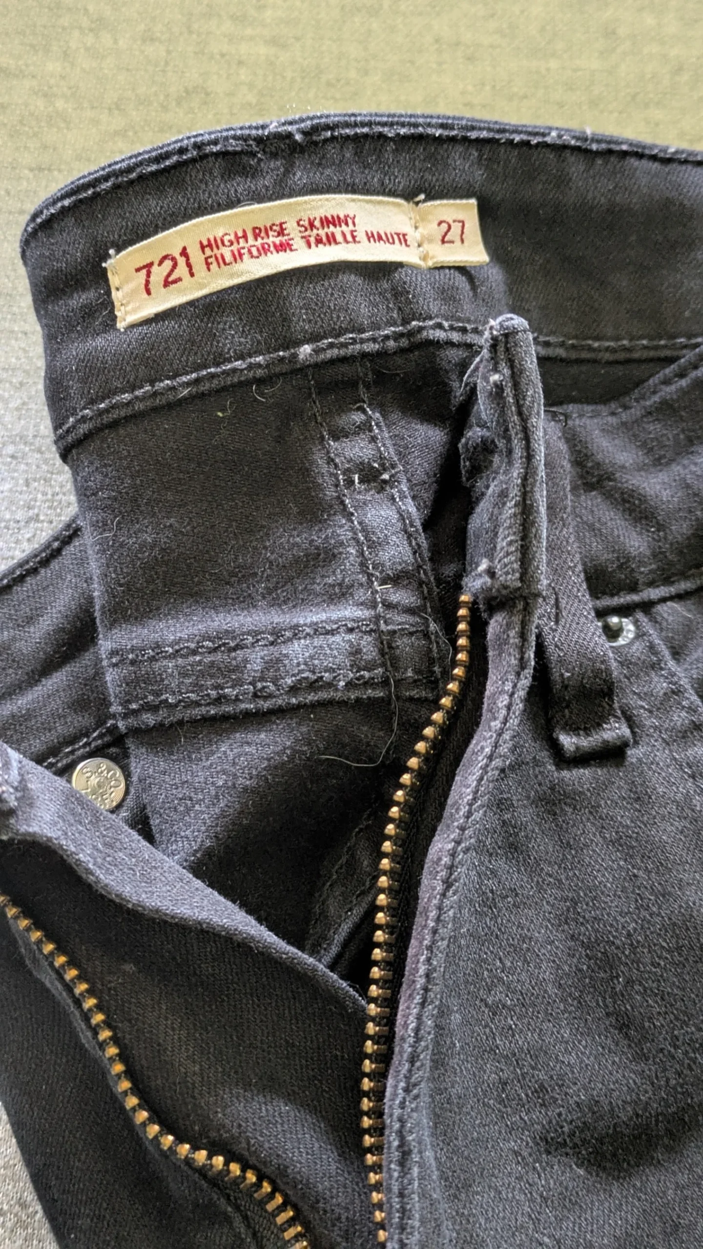Jean noir Lévis taille haute Levis seconde main