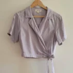 Featured thumbnail for Blouse cache-coeur lilas