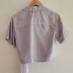 Thumbnail for Blouse cache-coeur lilas