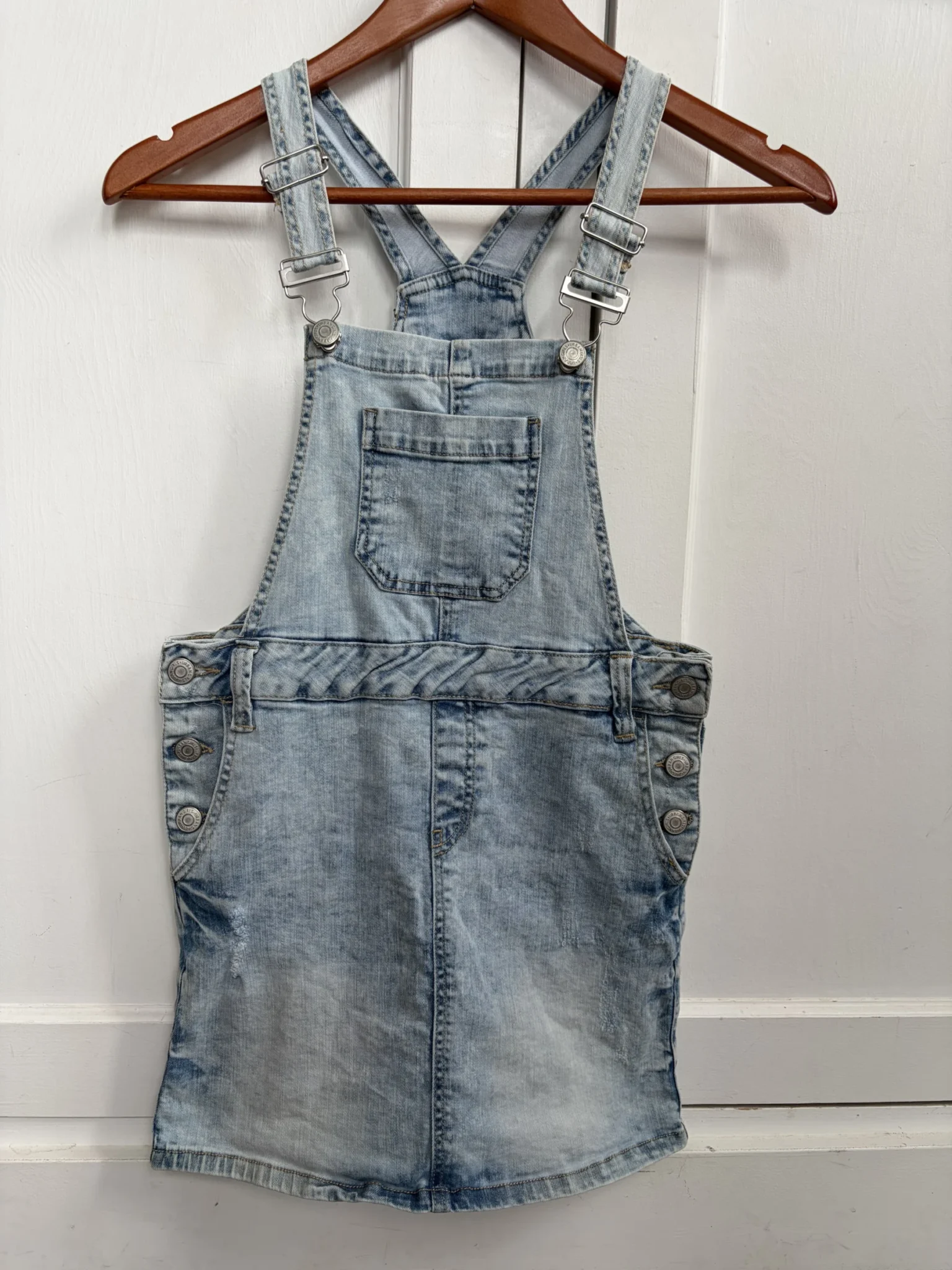 Featured image for Denim pinafore skirt