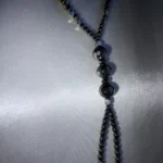 Featured thumbnail for Tocara women’s anthracite-coloured glass bead necklace
