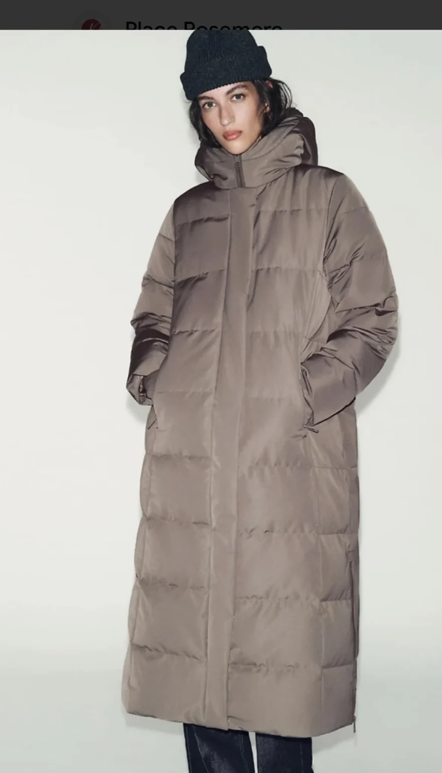 Image for New long down jacket