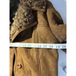 Thumbnail for Vintage 1970s by Ronson British Shearling Suede Trench Coat Boho Penny Lane