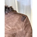 Thumbnail for Vintage 1970s by Ronson British Shearling Suede Trench Coat Boho Penny Lane