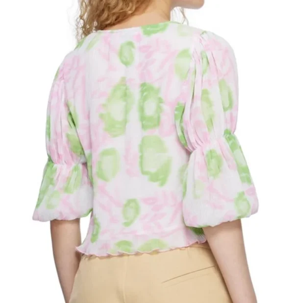 Image for Blouse plissée à fleurs GANNI