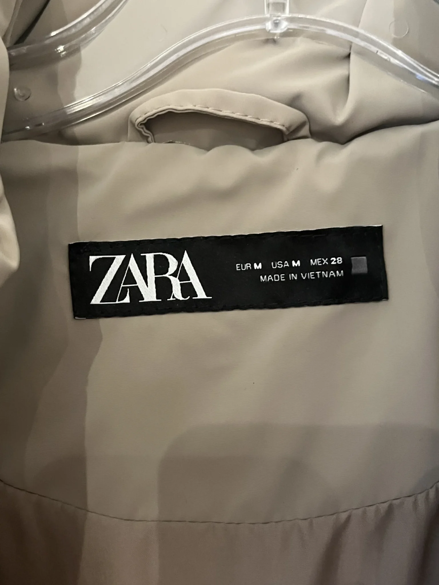 Image for Light beige mid-length coat