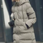 Thumbnail for Light beige mid-length coat