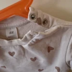 Thumbnail for Coton ouate bébé fille avec cœurs