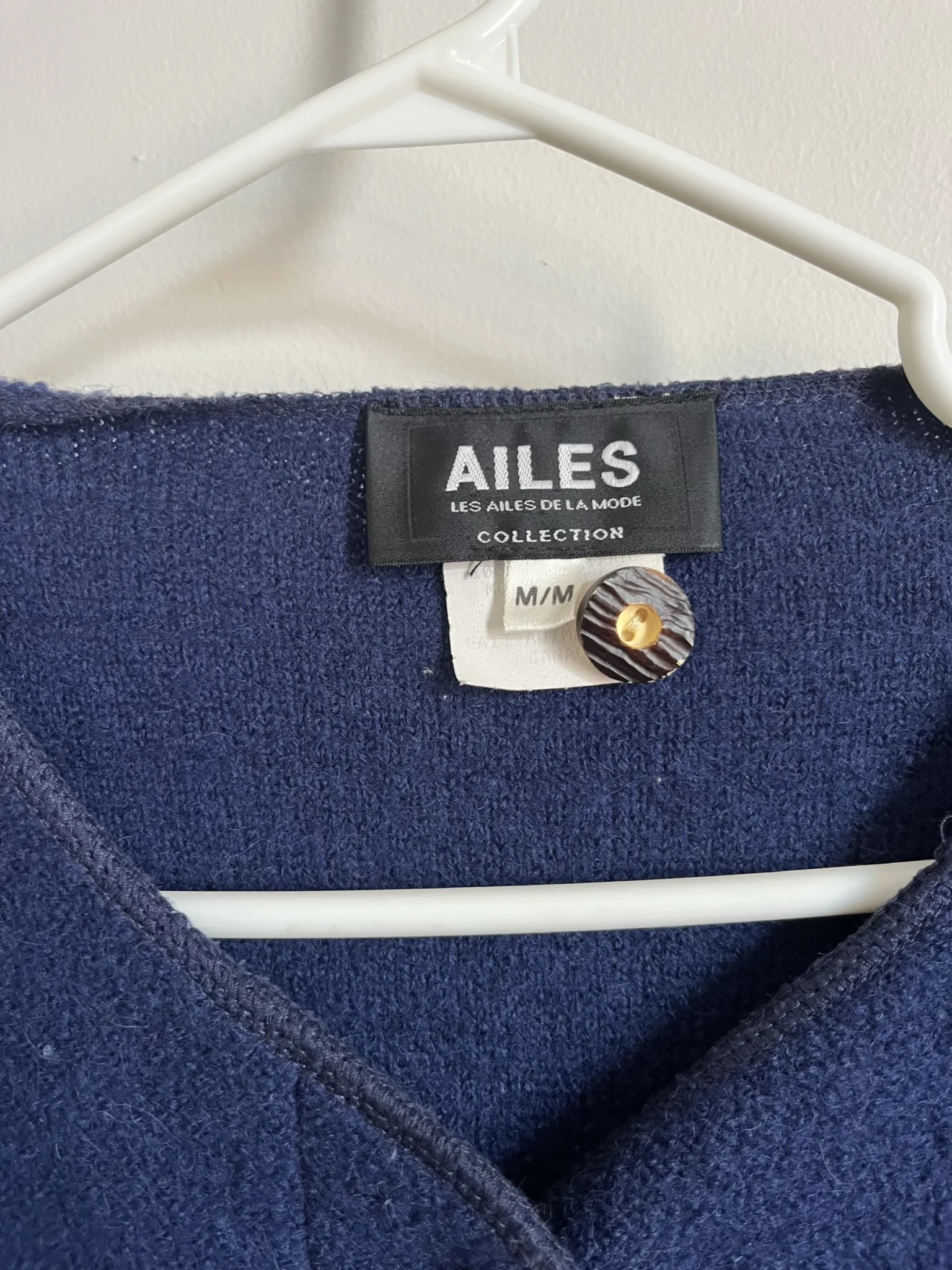 Image for Veste laine vintage avec broderie