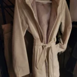 Thumbnail for Cream-coloured 3/4-length coat