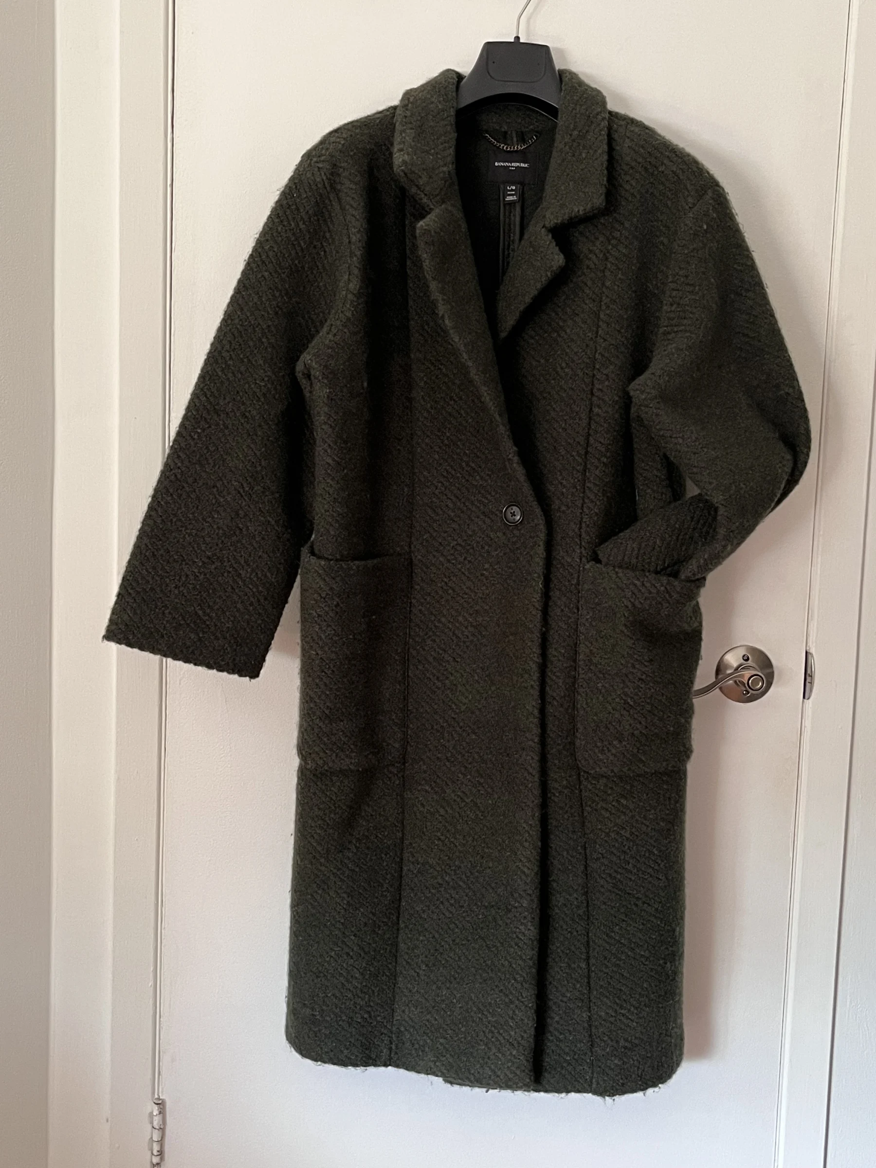 Manteau vert armée ample et leger Banana Republic seconde main