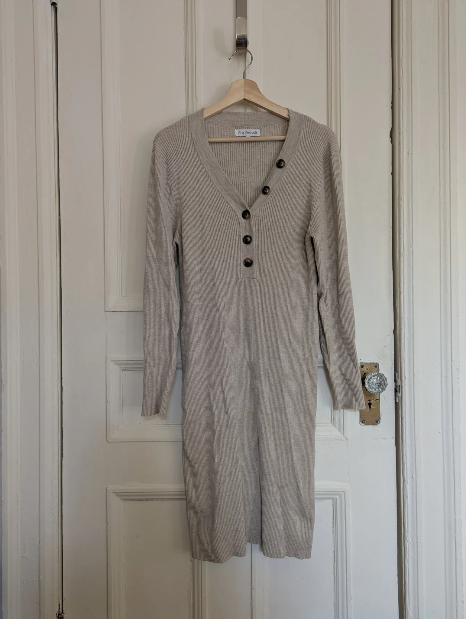 Featured image for Robe rose maternité beige XS