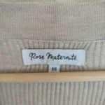 Thumbnail for Robe rose maternité beige XS
