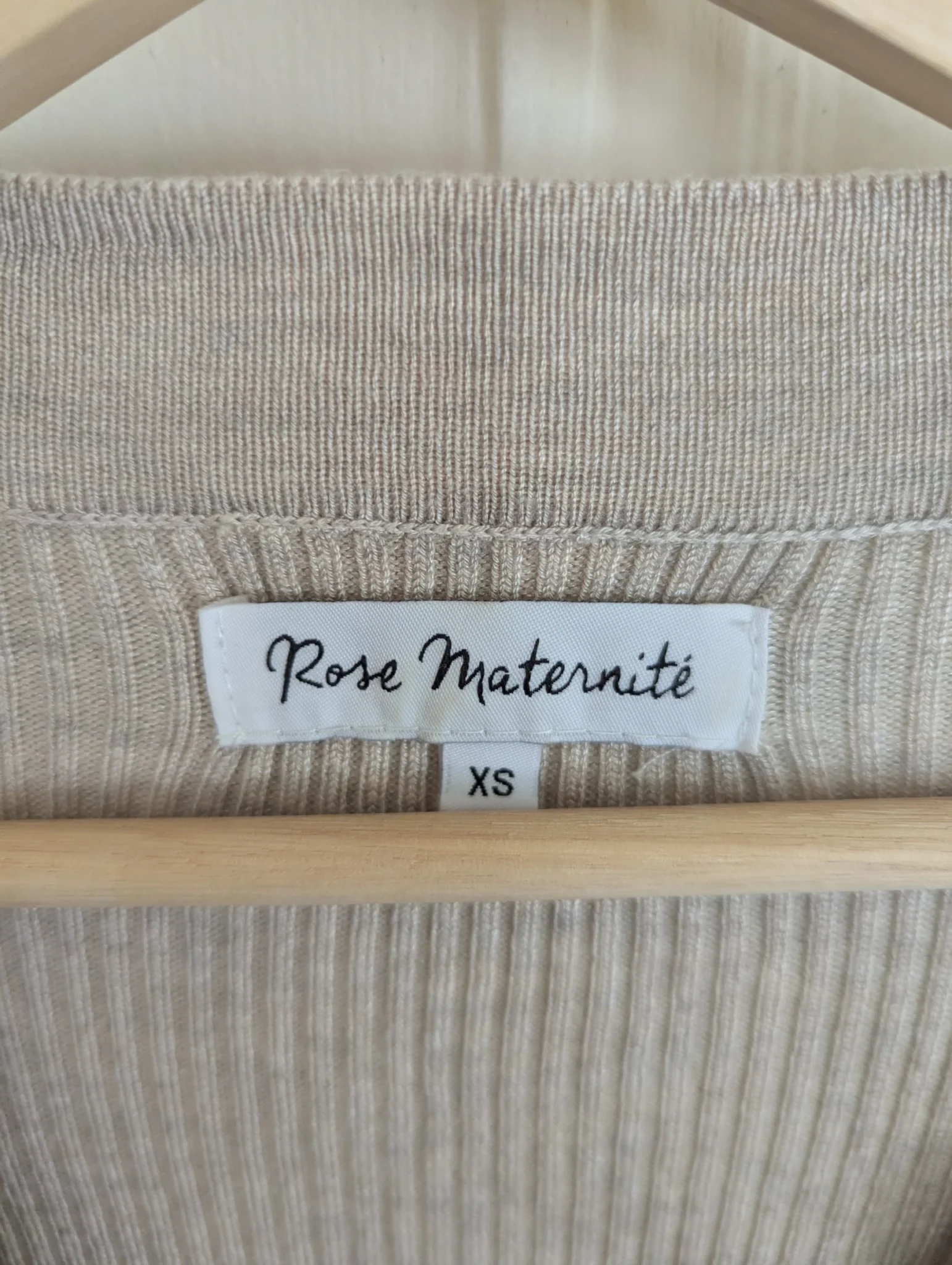 Image for Robe rose maternité beige XS
