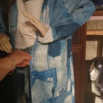 Thumbnail for Long coat made from pieces of denim
