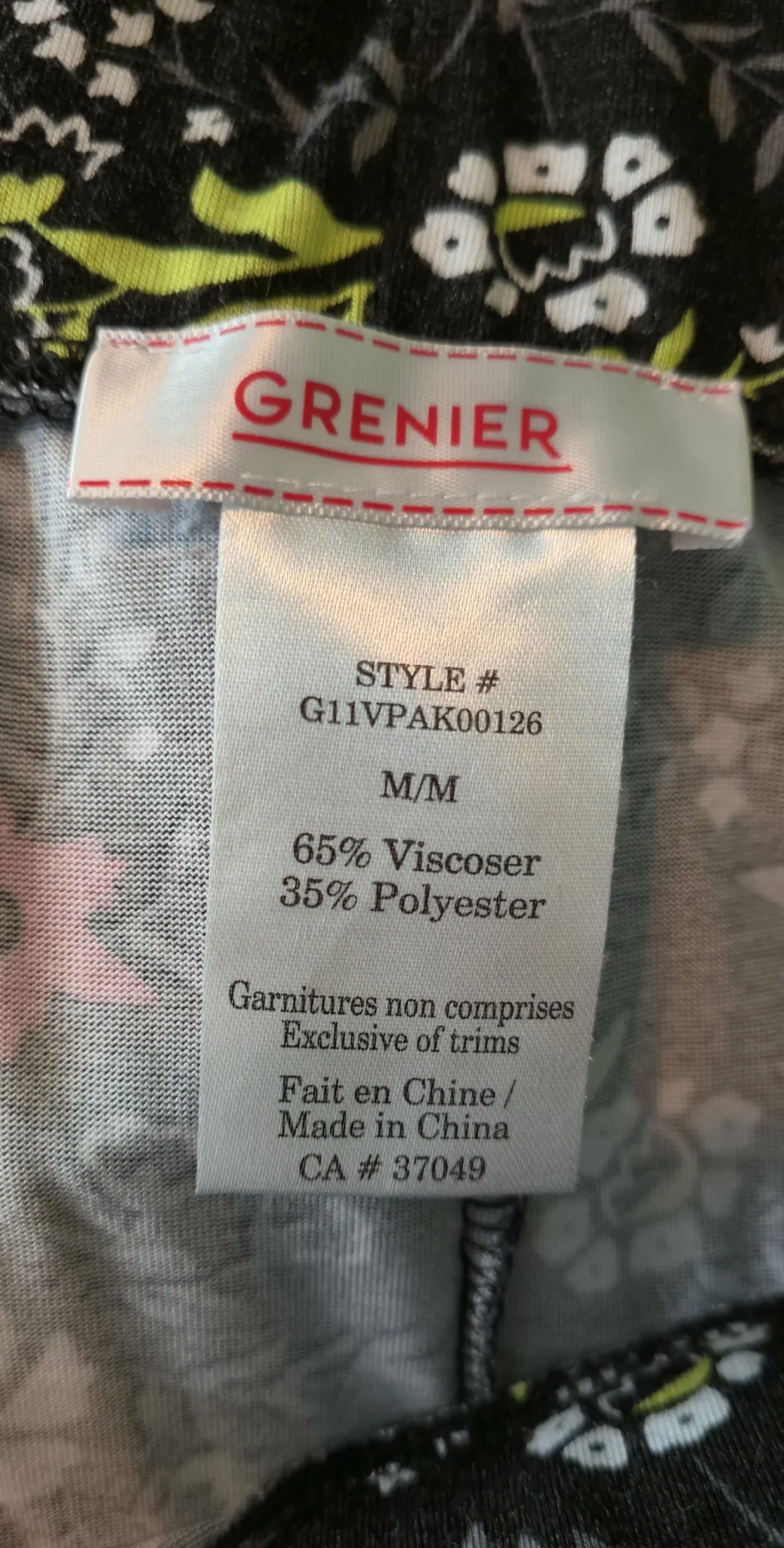 Image for Pantalon 3/4 à motifs fleuris LeGrenier.
