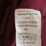 Thumbnail for Blouse rouge bordeaux avec croisé devant.