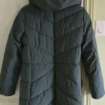 Thumbnail for Manteau d'hiver long vert forêt.