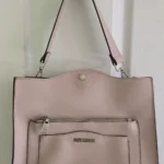 Thumbnail for Pink Steve Madden handbag with a clutch bag, shoulder strap AND short strap.