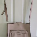 Thumbnail for Pink Steve Madden handbag with a clutch bag, shoulder strap AND short strap.