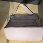 Thumbnail for Pink Steve Madden handbag with a clutch bag, shoulder strap AND short strap.