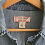 Thumbnail for Guess semi-fitted denim shirt.