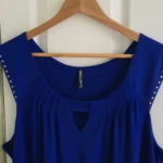 Thumbnail for Robe bleue Simon Chang, 1xl, avec poches latérales.