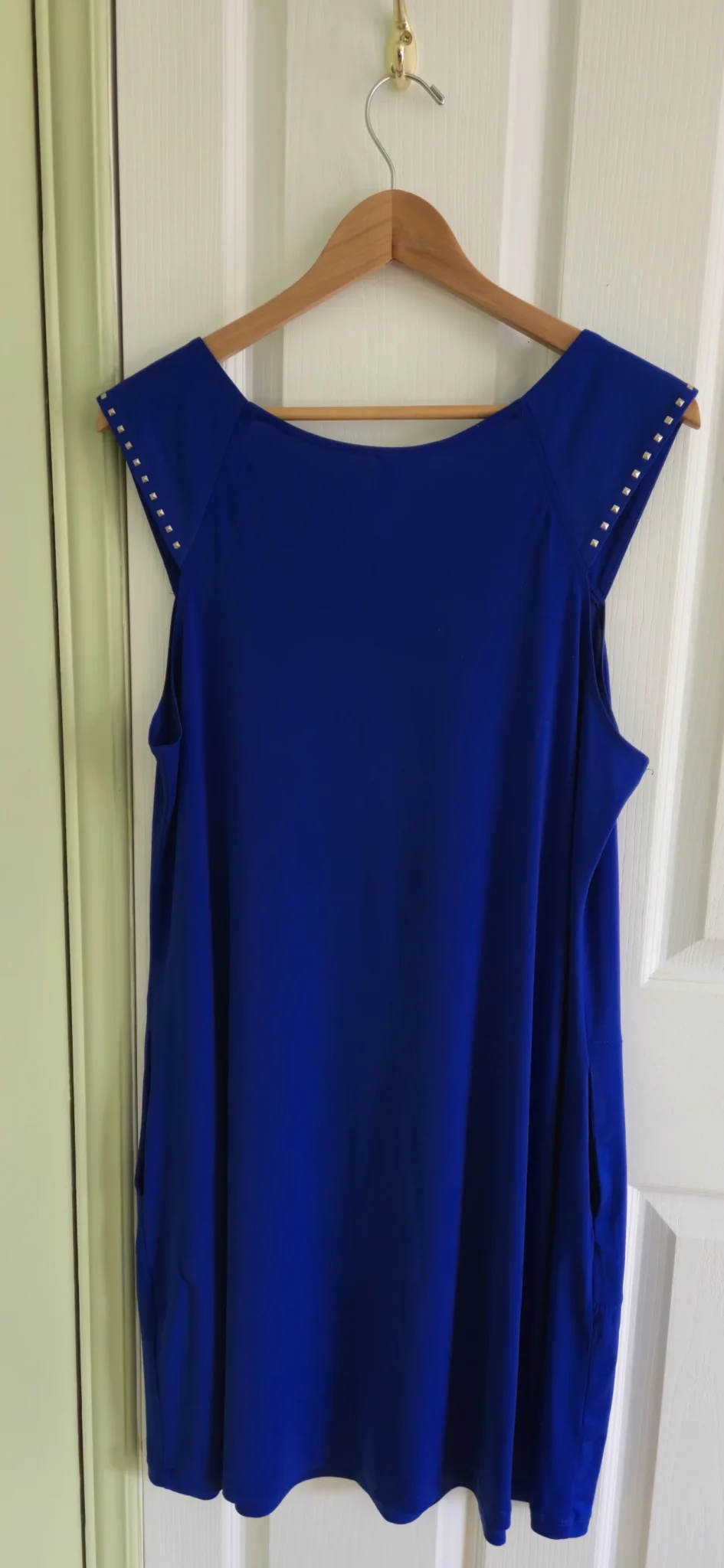 Image for Robe bleue Simon Chang, 1xl, avec poches latérales.