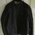 Thumbnail for Unisex black motorbike jacket, size 2XL, by Vega.