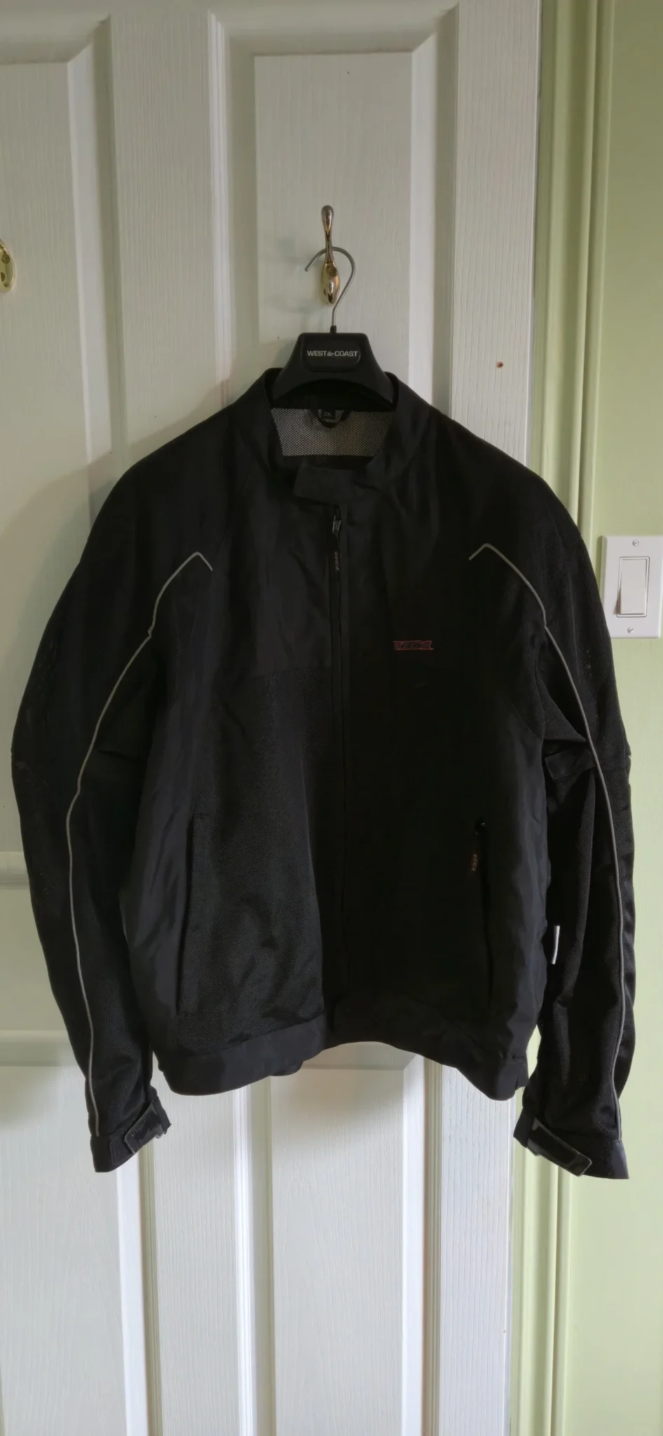 Image for Unisex black motorbike jacket, size 2XL, by Vega.