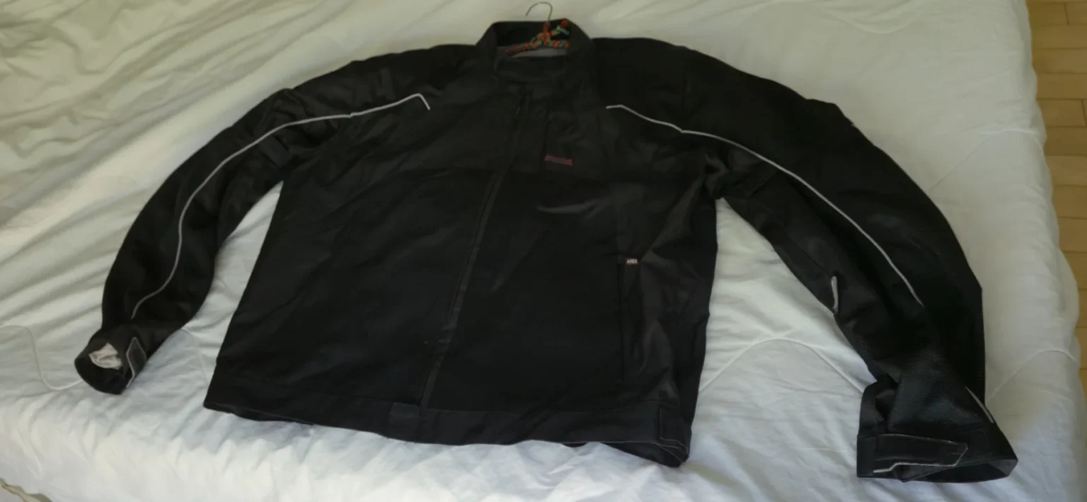 Image for Unisex black motorbike jacket, size 2XL, by Vega.