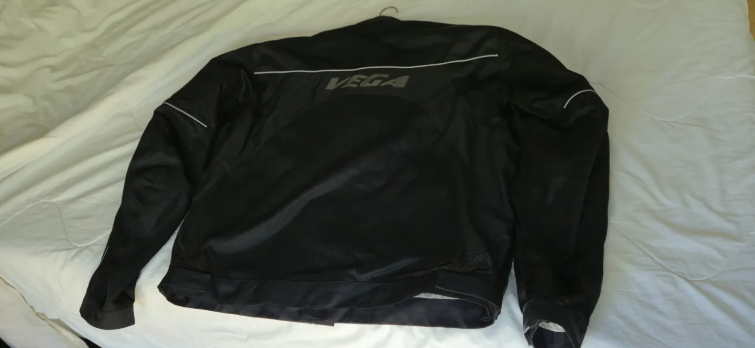 Image for Unisex black motorbike jacket, size 2XL, by Vega.