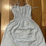 Featured thumbnail for Robe à carreaux bleu et blanc HM taille XS
