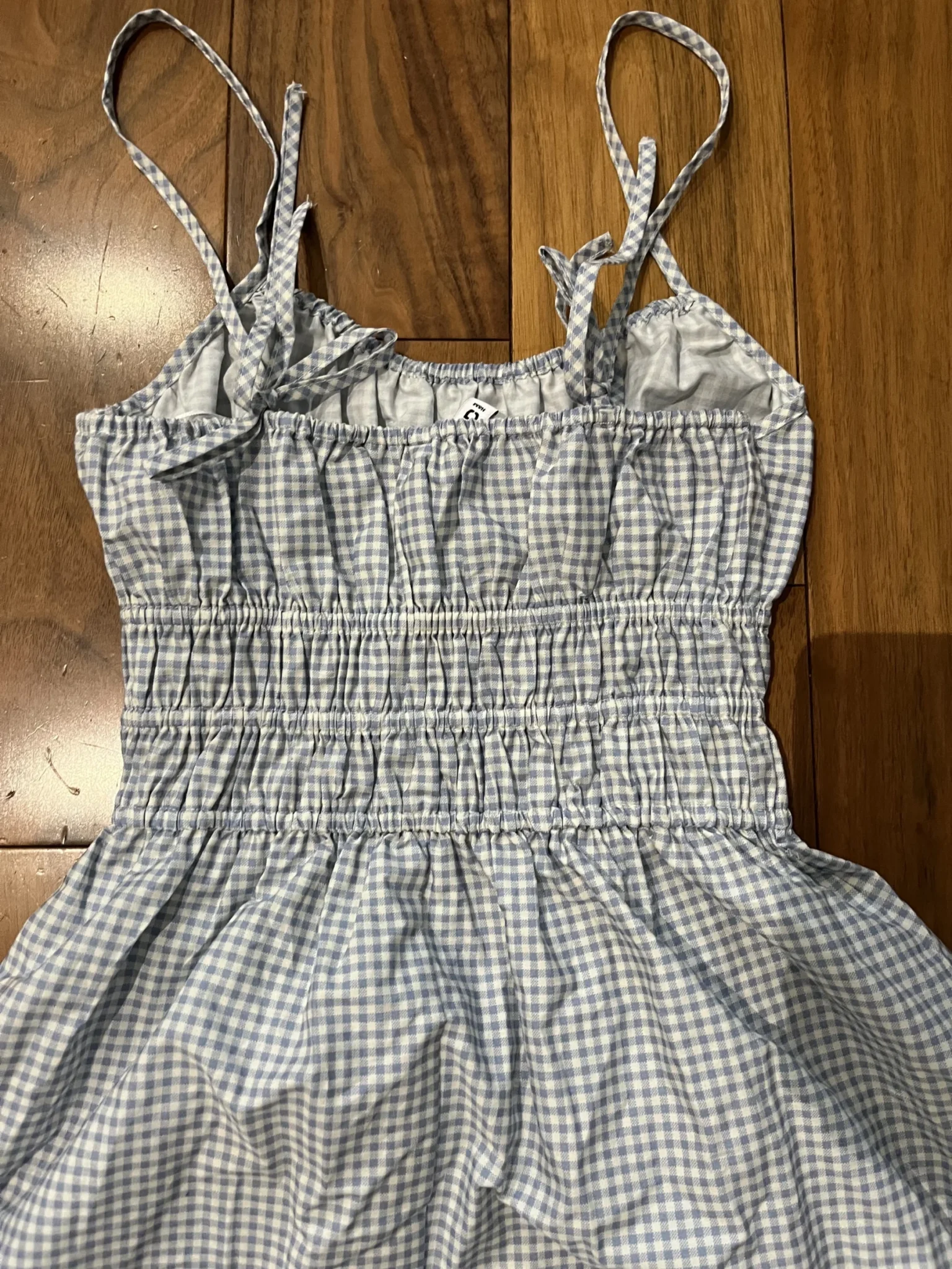Image for Robe à carreaux bleu et blanc HM taille XS