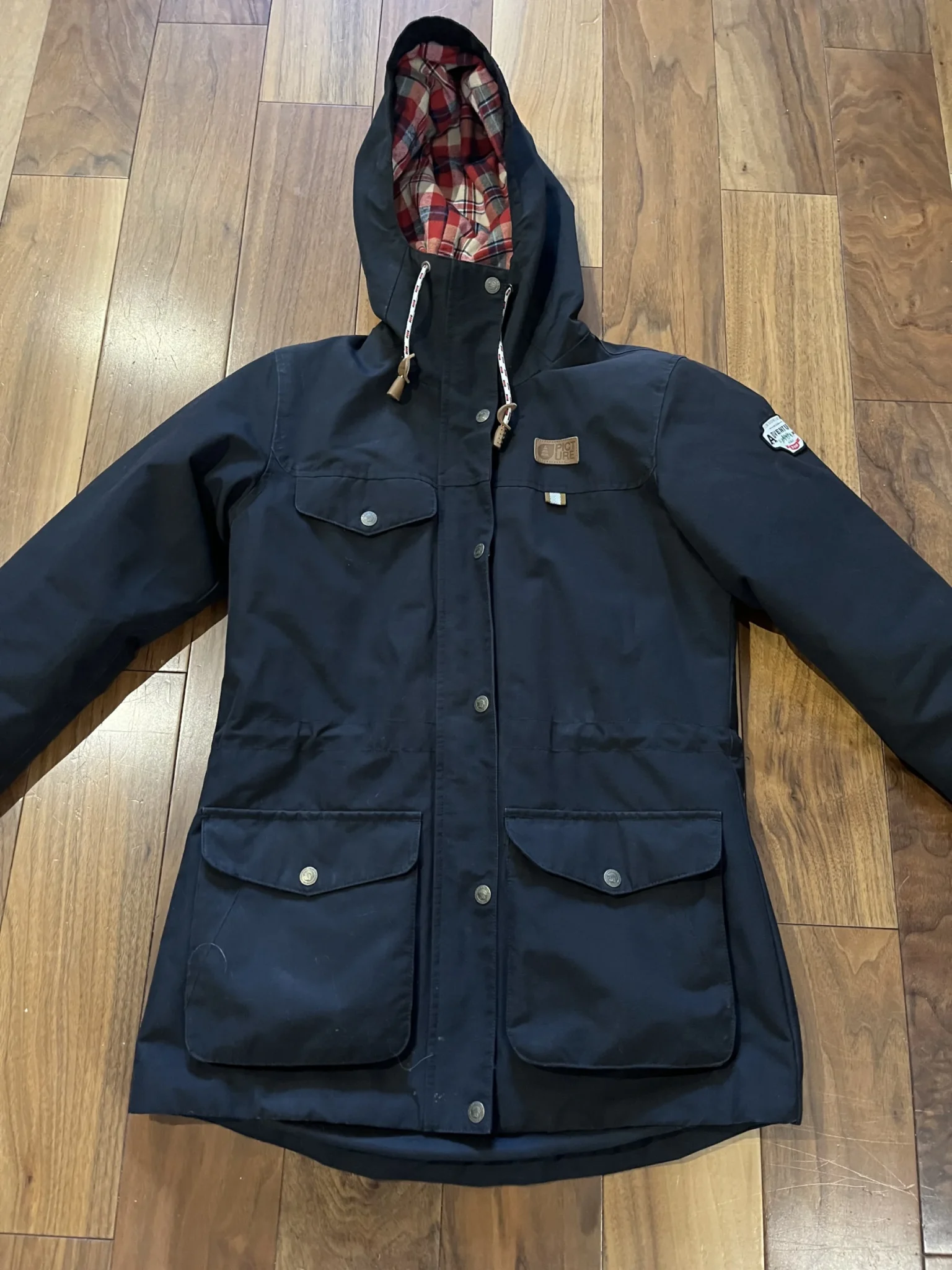 Featured image for Manteau noir automne pour femme Picture taille S