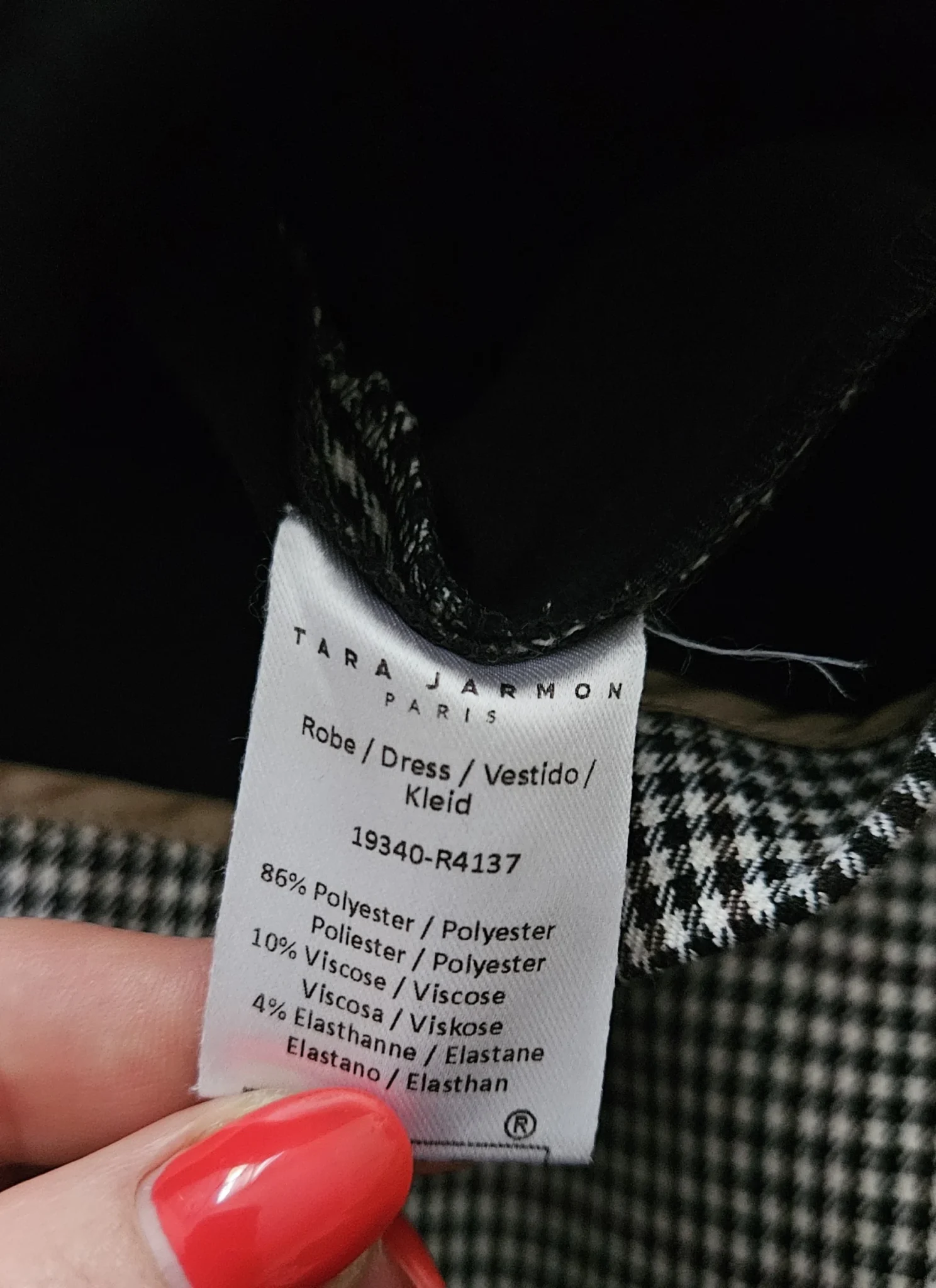 Image for 🌷Houndstooth-print dress – Tara Jarmon
